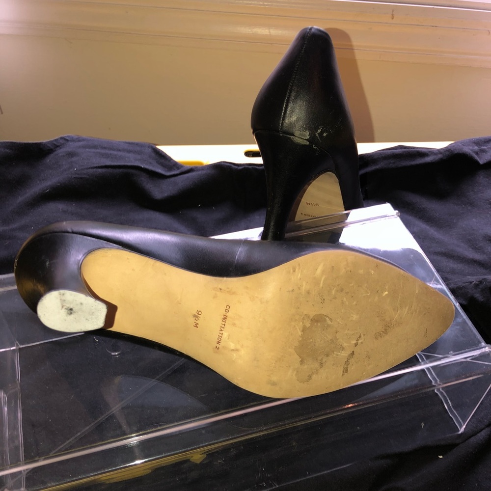 Black heels Leather